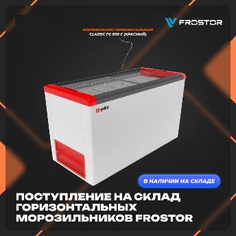 Рады сообщить, что на наш склад поступила очередная партия горизонтальных морозильников бренда Frostor в Хабаровске